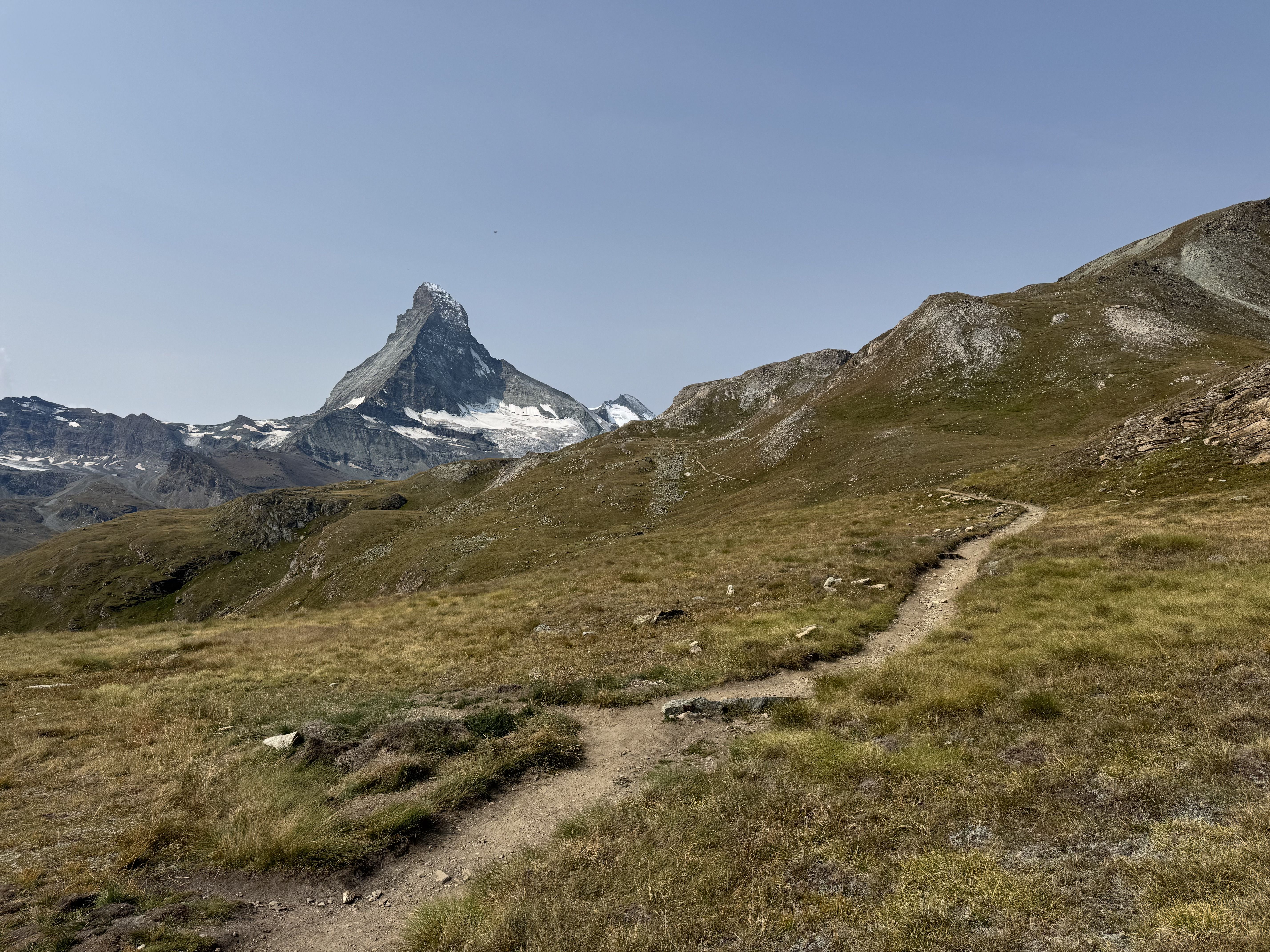 Panoramic trail above ***Zermatt***, with incredible views of the ***Matterhorn***.