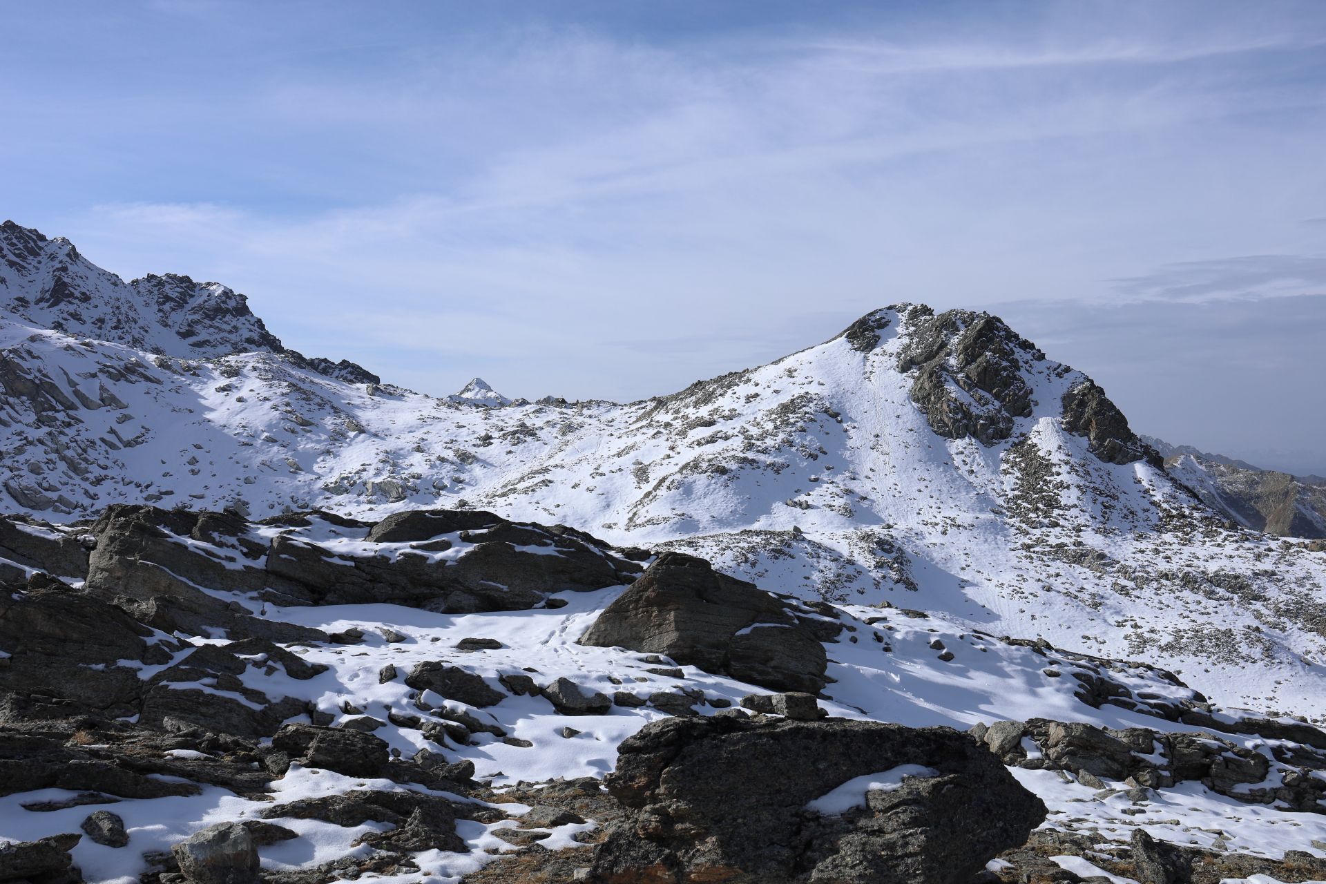 Looking back towards the aptly named ***Winterlücke***.