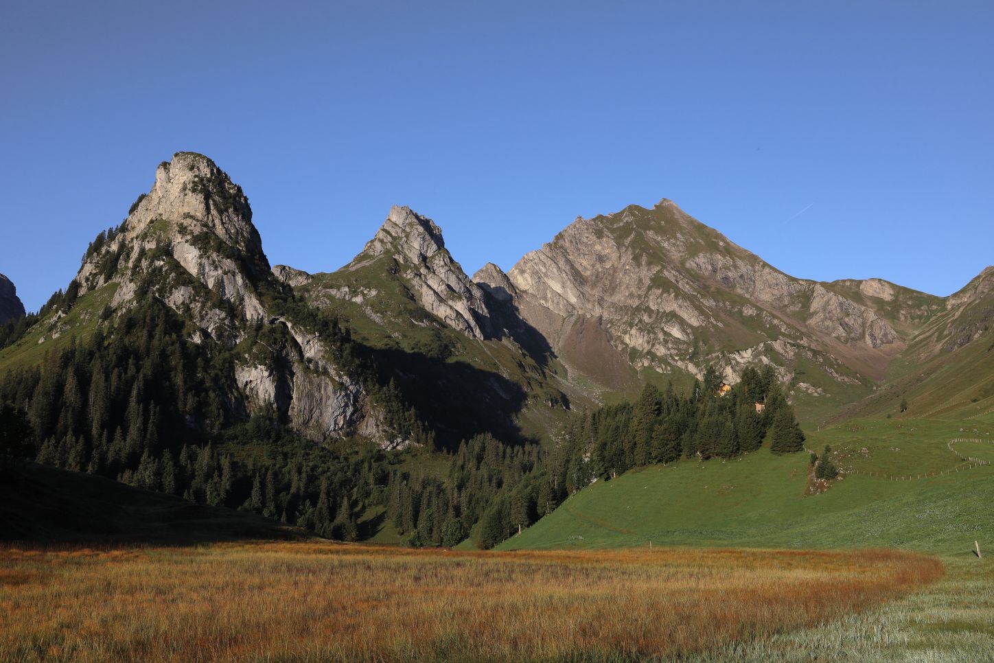 Autumn hike in the ***Isenthal*** (UR) with views atop the ***Schwalmis*** and the ***Risetenstock***.